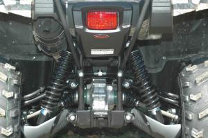 Suspension on the Grizzly 700 is excellent and it slides around corners with ease, a rarity for an ATV equipped with IRS.