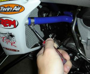 TPR replaced the stock coolant hoses with a set of CV4 pure silicone hoses to help keep operating temperatures down.