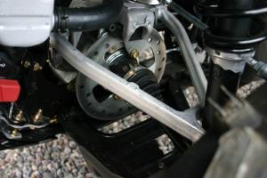 Standard dual A-arms are found up front in the Outlander MAX.