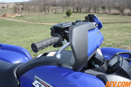 The Brush Deflectors help keep your hands clear of mud and rocks shot up from other ATVs.