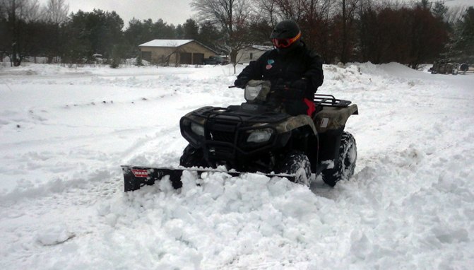 Plowing Snow With Your ATV