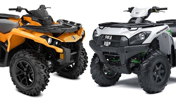 Can-Am Outlander 650 DPS 2018 Kawasaki Brute Force By the Numbers - ATV.com