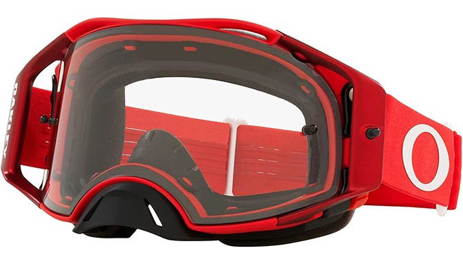 oakley airbrake MotoCross Goggles red frames