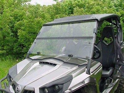 A&S Audio Can-Am Commander Polycarbonate Fold Down Windshield