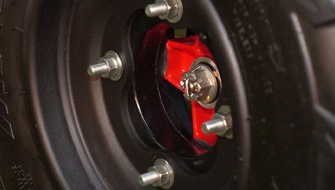 Honda trx 250x durablue urethane wheel spacers installed