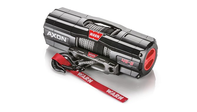 warn winch axon 45 winch with synthetic rope