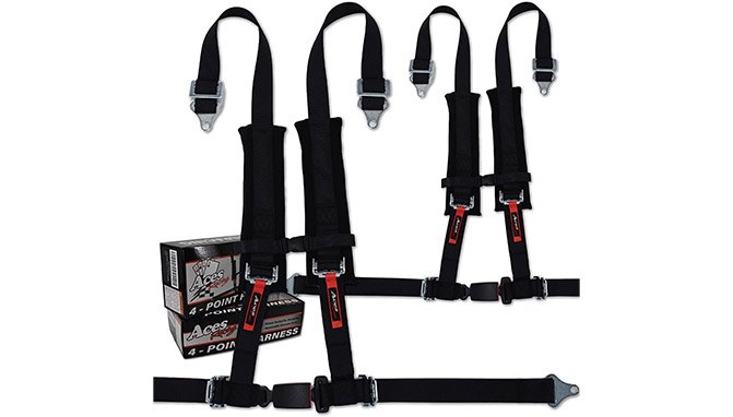 Aces Racing 4-point safety harnesses