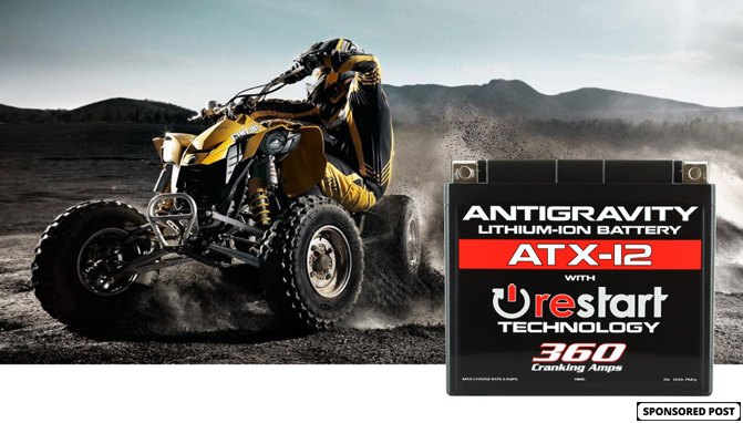 Antigravity’s RE-START Lithium ATV Batteries Can Actually Jump-Start Themselves