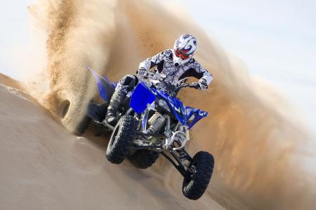 Even in its completely stock form, the YFZR has plenty of power on tap for some fun dune action!