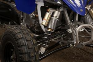 With its factory built long-travel suspension and extra width, the YFZR can smooth out even the roughest dunes.