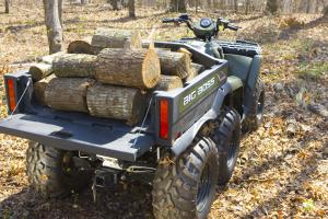 The cargo bed on the Big Boss 6x6 can handle a huge load.