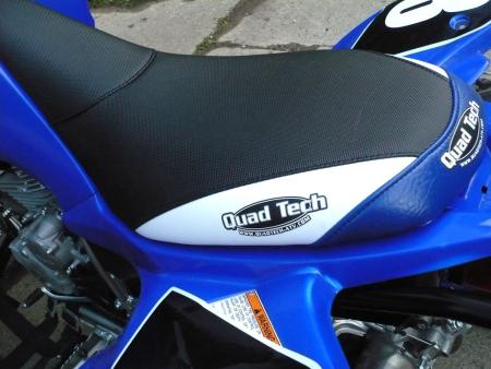 Quad Tech’s seat cover combines good looks and extra traction.