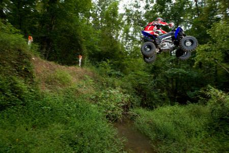 Our fearless writer takes a leap of faith on the YFZ450X.