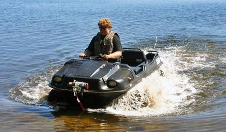 Thanks to its watertight body, the Argo can cross bodies of water that just aren’t possible in a typical ATV.