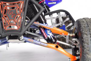 Fox Shox and ATV Four Play worked together to increase the front suspension travel by nearly an inch over stock.