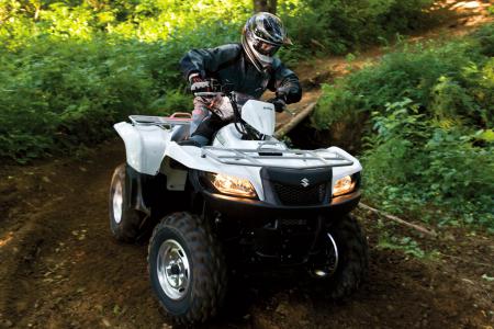 Power steering makes a world of difference to the handling of the KingQuad 500.