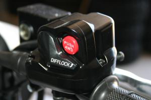 Switching from 2WD to 4WD is as simple as pushing a button. To engage the diff lock just flick the switch.