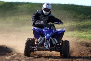 Despite its modest dyno numbers, the YFZ450R was a beast on the track.