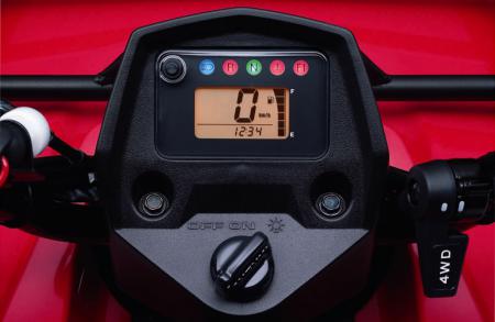 A digital display is now standard on KingQuad 400 models.