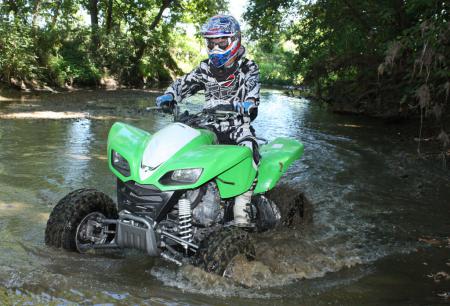 If you’re looking for an easy-to-use, sporty trail tamer, the powerful KFX700 certainly fits the bill.