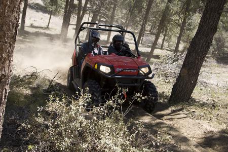 The ability to legally ride on most trails is unique to the RZR.