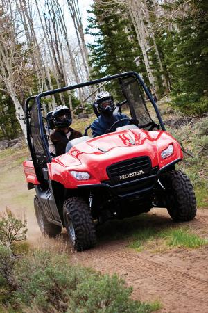 At 64-inches wide, the Big Red should be plenty stable on the trails.