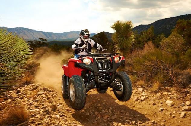 2014 Yamaha Grizzly 700 EPS Action Red Wheelie