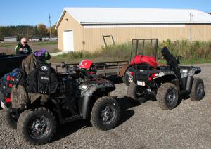 Polaris composite racks with ample tie down locations made packing a snap.