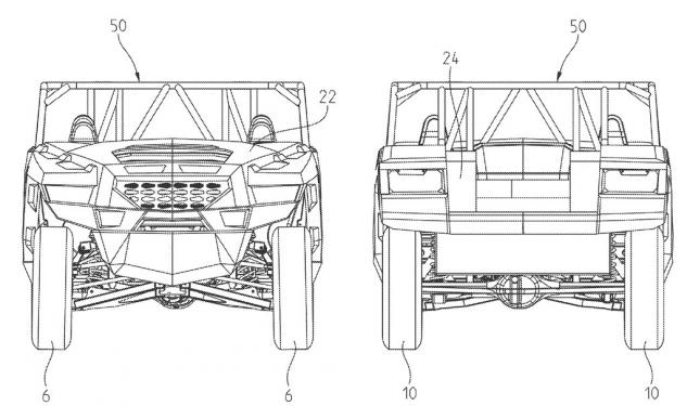 Polaris Utility Patent Front and Rear View