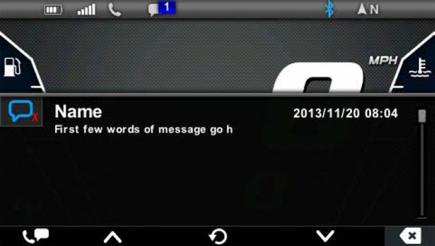 Polaris Interactive Digital Display Text Message